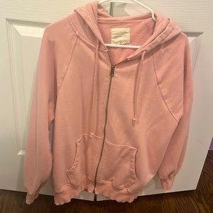 american eagle oversized full zip hoodie size xs/s